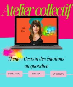 Atelier gestion des émotions en ligne avec Elise M Coaching